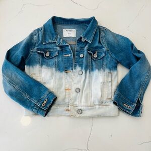 Old Navy ombré Blue and White Kids Jean Jacket